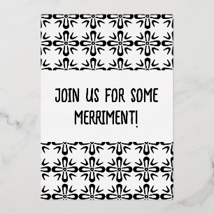 En Aluminium Invitation de papier d'aluminium