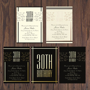 En Aluminium Invitation élégante florale beige minimale d'anniv