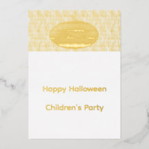 Invitation Halloween Citrouille 