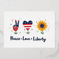 Invitation Liberté Amour Paix du 14 juillet