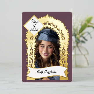 En Aluminium Invitation personnalisée pour une fête de fin d'ét