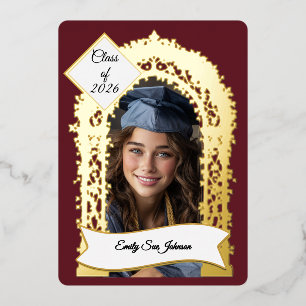 En Aluminium Invitation personnalisée pour une fête de remise d