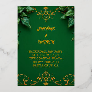 En Aluminium Invitation verte perpétuelle 