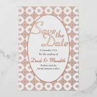 Mariage complexe Enregistrer la date Invitation