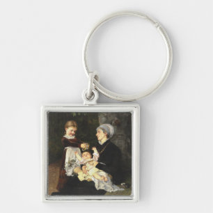 En Ammes Besøg - Bertha Wegmann Fine Art Schlüsselanhänger