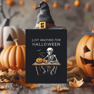 "En attendant juste la carte de voeux d'Halloween 