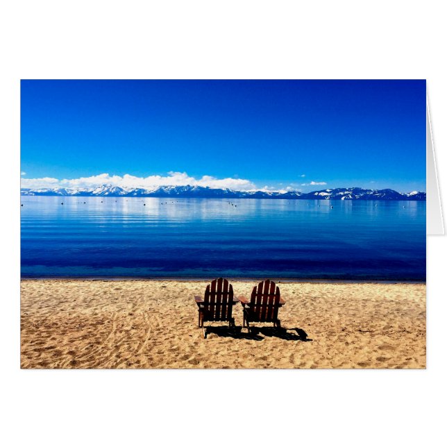 En attendant l'été sur le lac Tahoe (Devant horizontal)