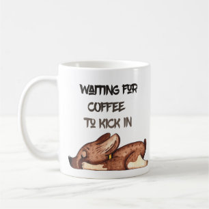 En Attente De Café   Mug drôle