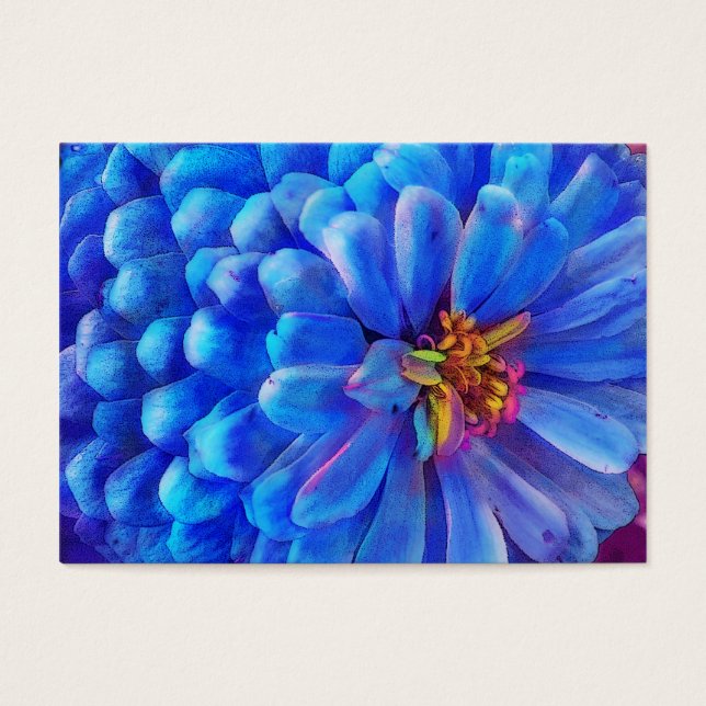En bleu, carte de profil (Devant)