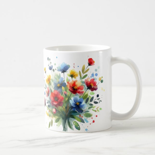 En bukett vilda blommor kaffeetasse (Rechts)