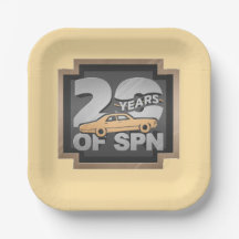 Assiettes 20 ans de Supernatural