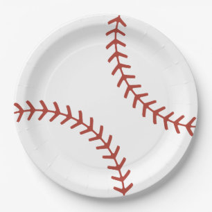 En Carton Assiettes d'anniversaire de baseball