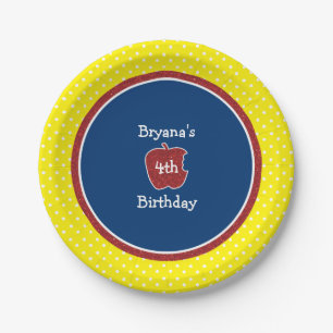 En Carton Assiettes de fête d'anniversaire de princesse pomm