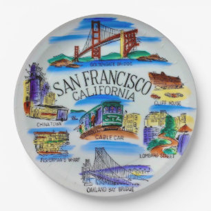 En Carton Assiettes de fête de San Francisco CA