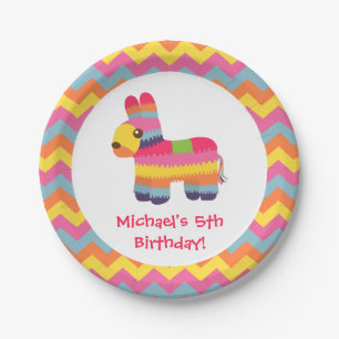 En Carton Assiettes de fête pour enfants Pinata Colorée Fies