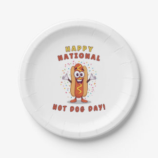 En Carton Assiettes de fête pour la Journée nationale du hot