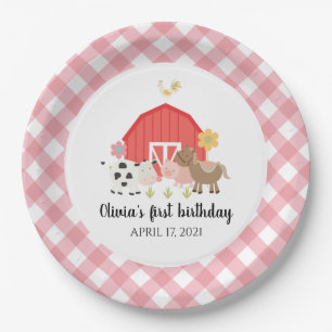 En Carton Assiettes pour fête d'anniversaire d'animaux de fe