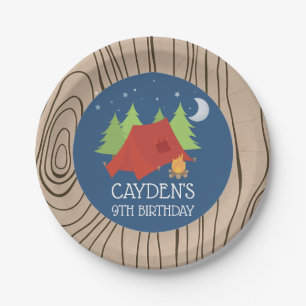 En Carton Assiettes pour fête d'anniversaire de camping
