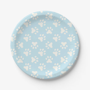 En Carton Assiettes pour fête d'anniversaire de chiot avec e
