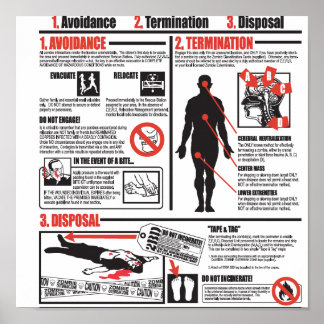 En Cas D'Attaque Zombie Poster