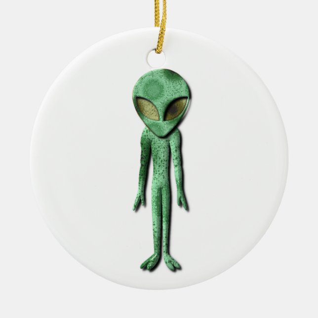 En Céramique Alien étant ornement (Devant)