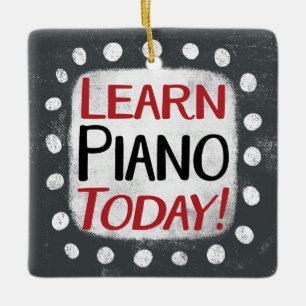 En Céramique Apprendre le piano aujourd'hui ornement