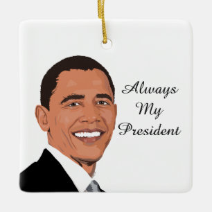 En Céramique Barack Obama, toujours mon ornement de président
