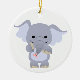 En Céramique Bon ornement d'éléphant de dessin animé