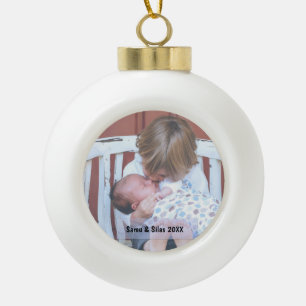 En Céramique Boule de Noël avec photo