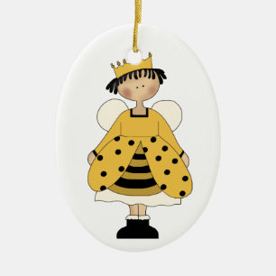 En Céramique Bumble Bee princesse ornement
