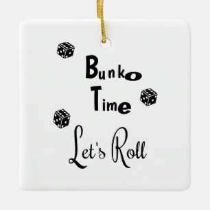 En Céramique Bunko Time Ornement personnalisé