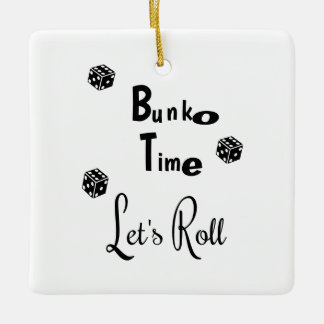 En Céramique Bunko Time Ornement personnalisé