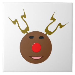 En Céramique Carreau de Noël Cyber Cerf