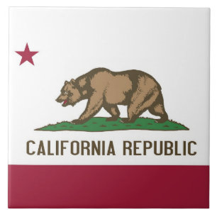 En Céramique Carreau d'état de Californie