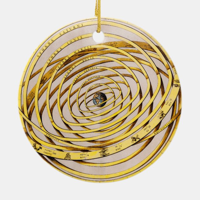 En Céramique Carte céleste Andres Celarius Ornement rond (Dos)