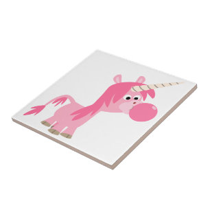 En Céramique Carton mignon Boule Gum Unicorn Carreau