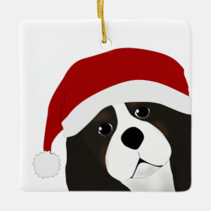En Céramique Cavalier King charles Noël Ornement