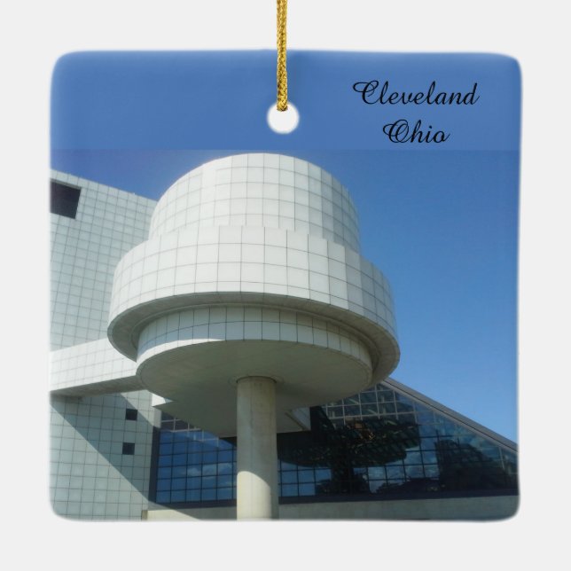 En Céramique CLEVELAND OHIO ornement (Dos)