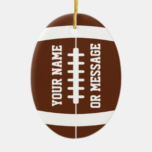En Céramique Coupe de football - Ornement personnalisé