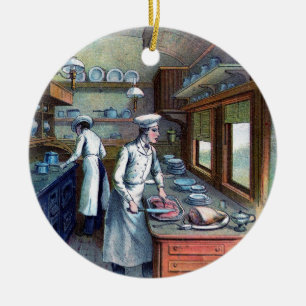 En Céramique Cuisine de chef dans la cuisine - cru - ornement