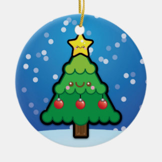 En Céramique Décoration mignonne d'arbre de Noël de Kawaii