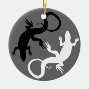 En Céramique Décoration personnalisée de l'ornement Lizard