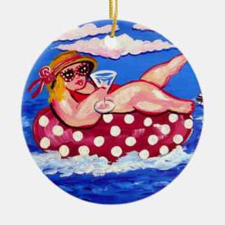 En Céramique Diva plage de Chubby avec ornement rond Martini