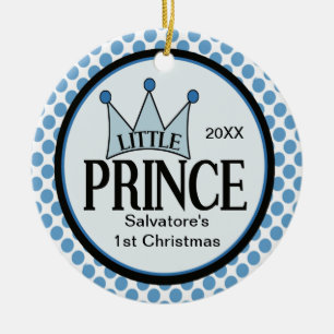 En Céramique Ęr Noël ornement de petit prince