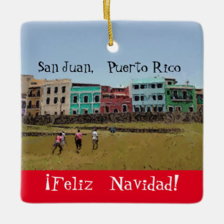 En Céramique ¡ Feliz Navidad ! Ornement