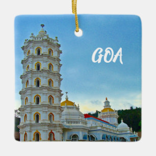 En Céramique Goa Inde Vacances Noël Ornement