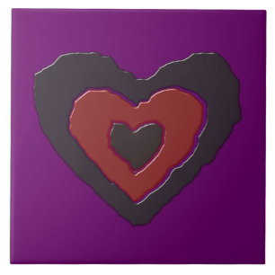 En Céramique Gothique Fondre Amour Carreau Coeur