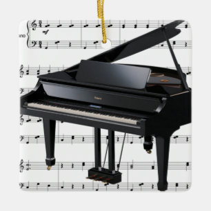 En Céramique Grand ornement de piano