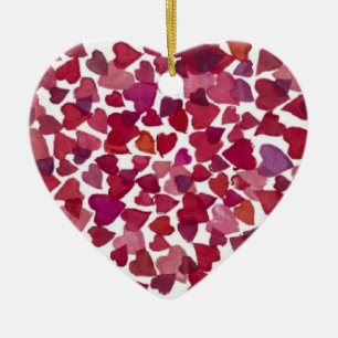 En Céramique Hearts Galore - Ornement