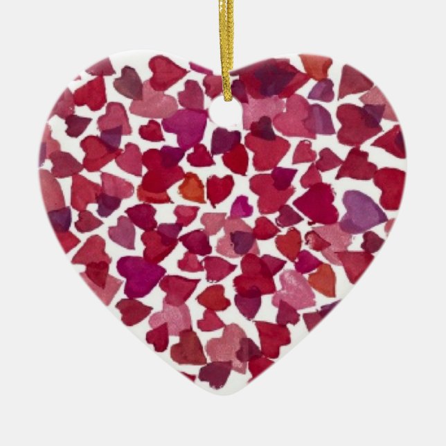En Céramique Hearts Galore - Ornement (Devant)
